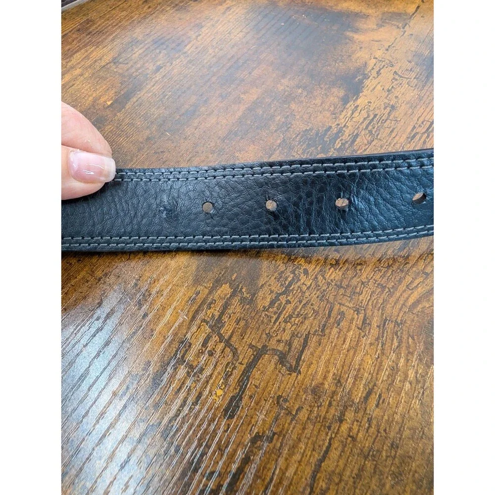 Greg Norman Black, Gray & White Stretchy Web Golf Belt - Men's Size 46